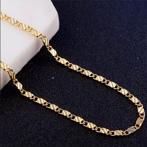 NEW MEN GOLD LINK CHAIN FLASHY NECKLACE